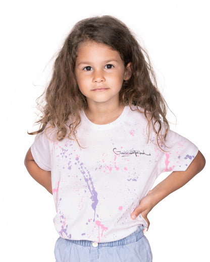 T-SHIRT SOLE ROSA VIOLA KIDS