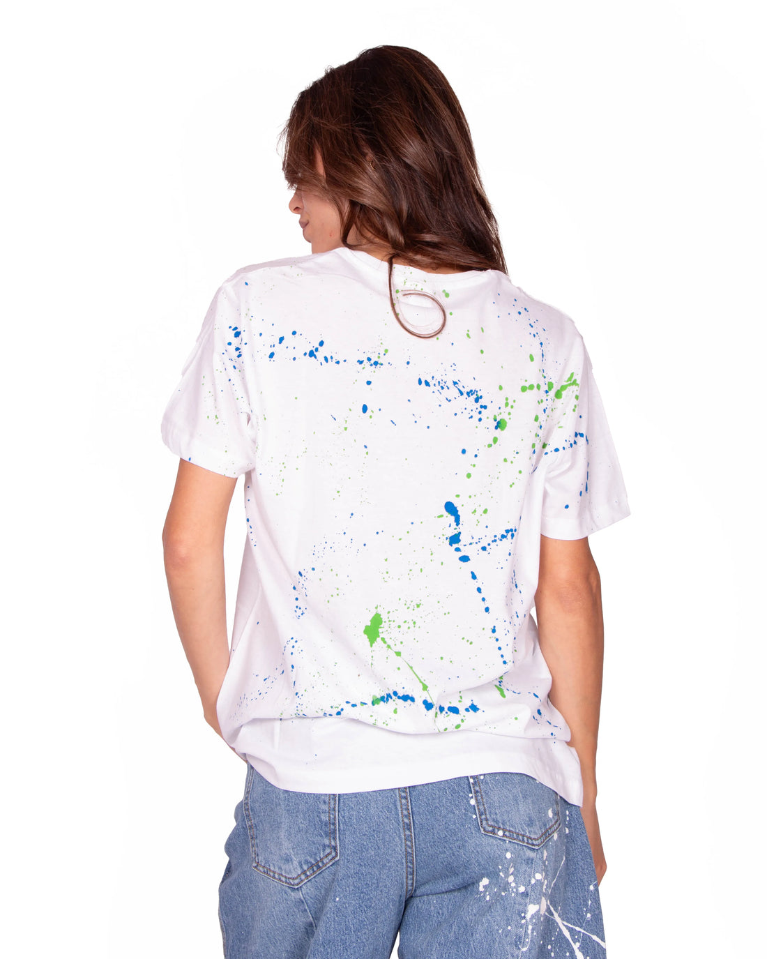 T-SHIRT SOLE BLU VERDE