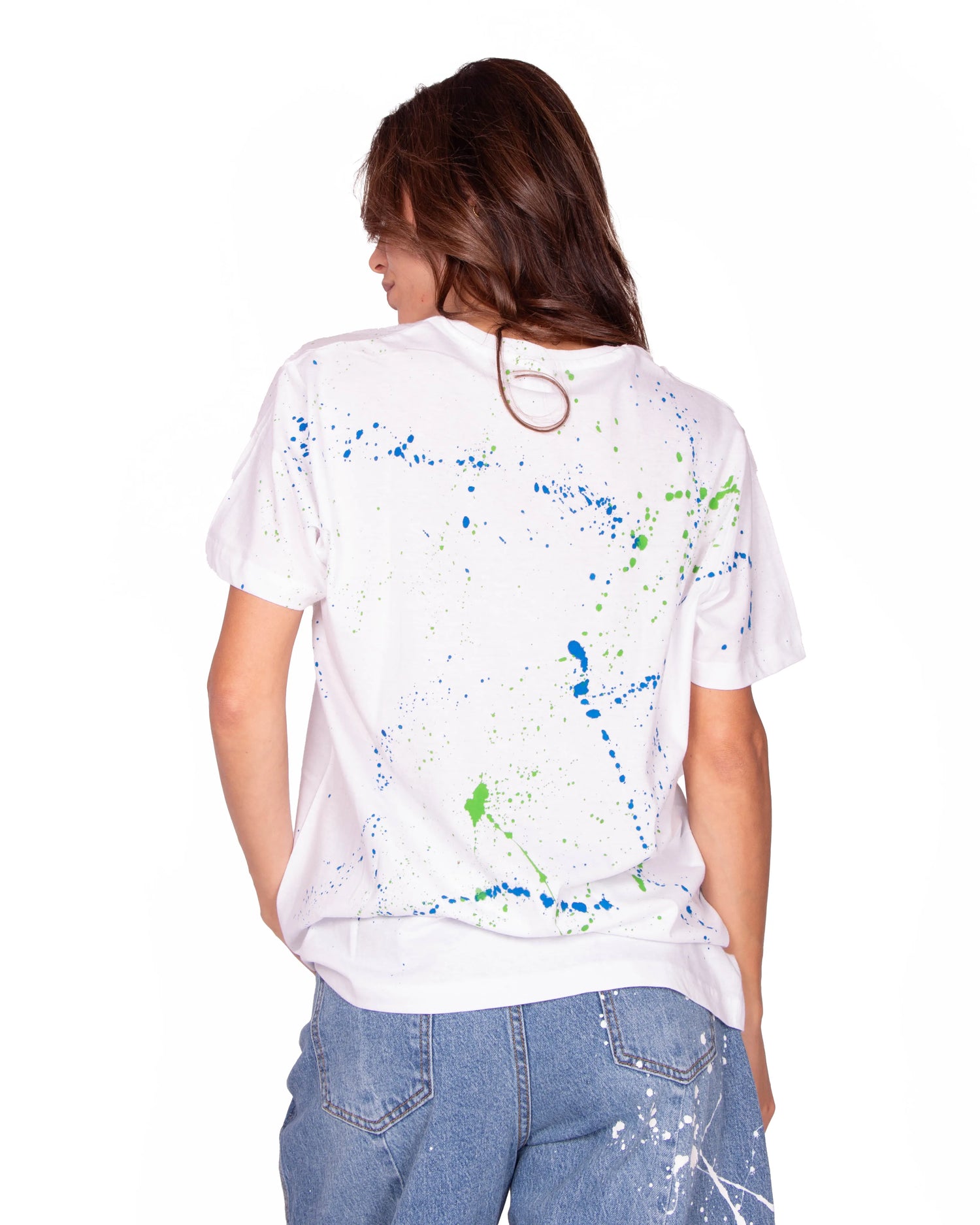 T-SHIRT SOLE BLU VERDE