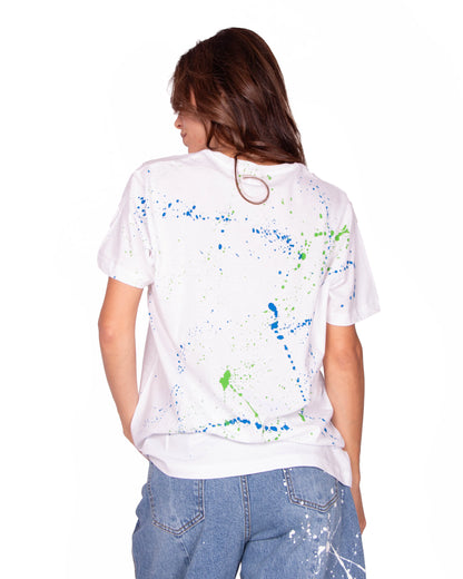 T-SHIRT SOLE BLU VERDE
