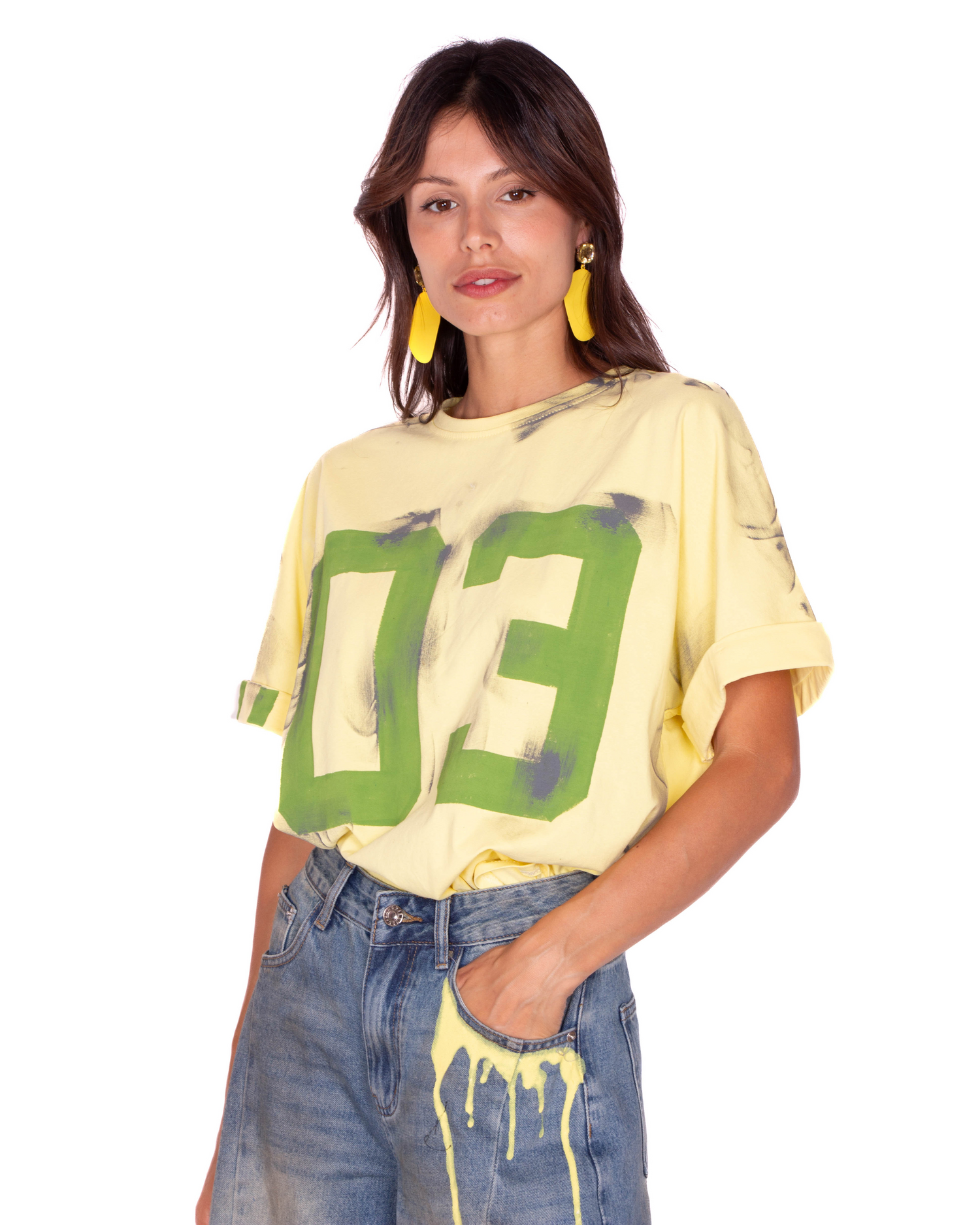 T-SHIRT GIALLA DEVA